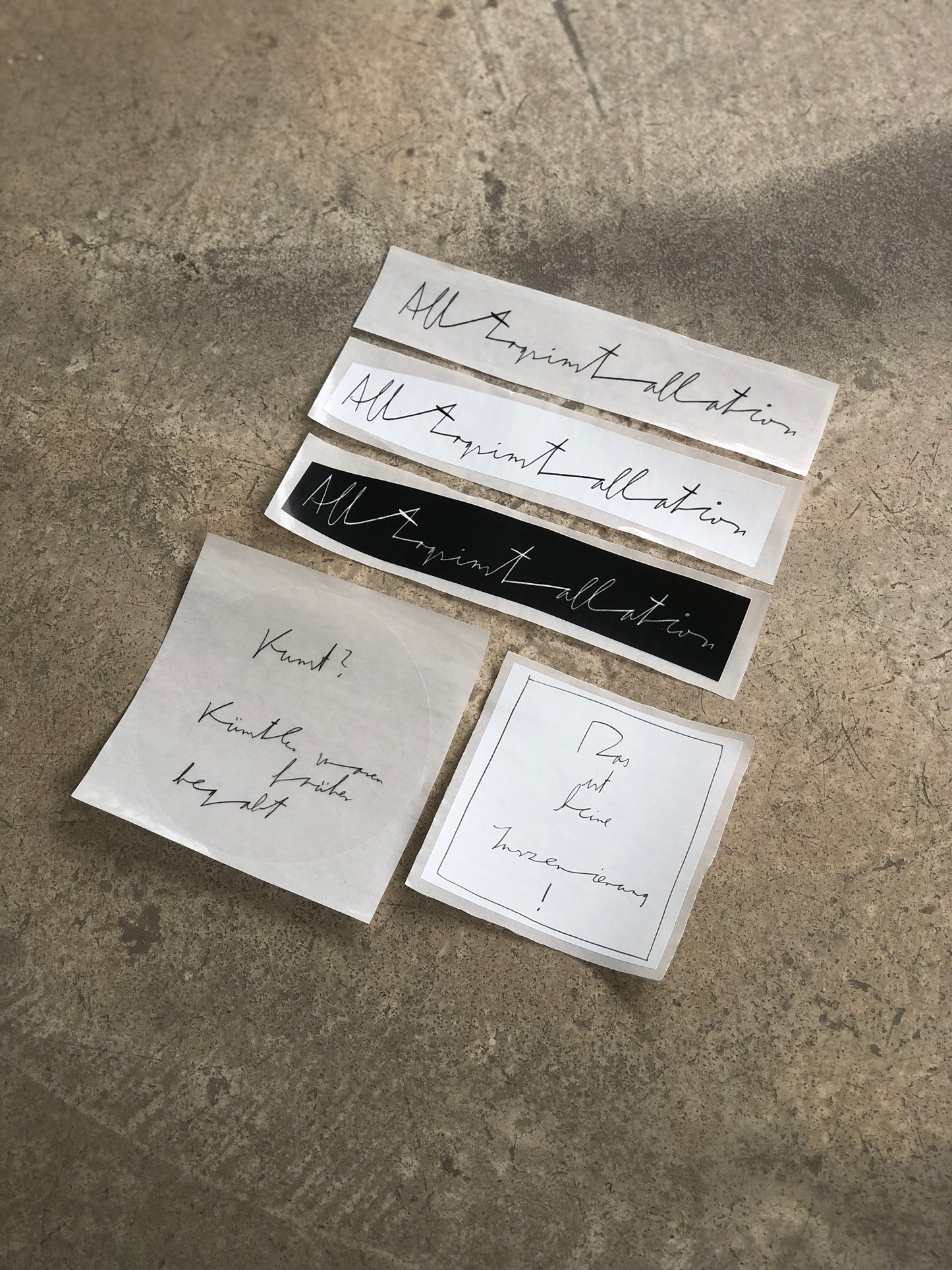 Aufkleber 5er Set