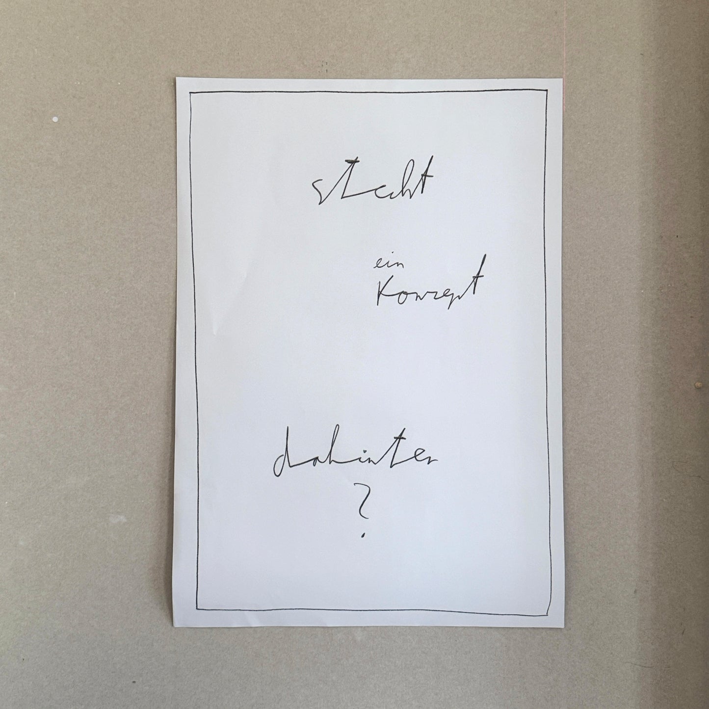 BLUMEN & KONZEPT DAHINTER - Poster DIN A1